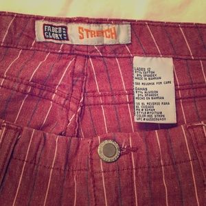 One pair Faded Glory chinos sz 12